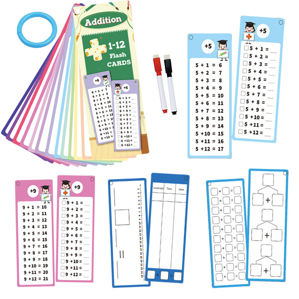 Teaching Multiplication and Division Mathematics Card Learning Card Flash Card Multiplication Table 3-12 Year Old Children's Mathematics Plus and Subtraction Learning Aware