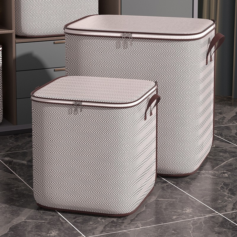 밑단이 있는 트윌 그레이