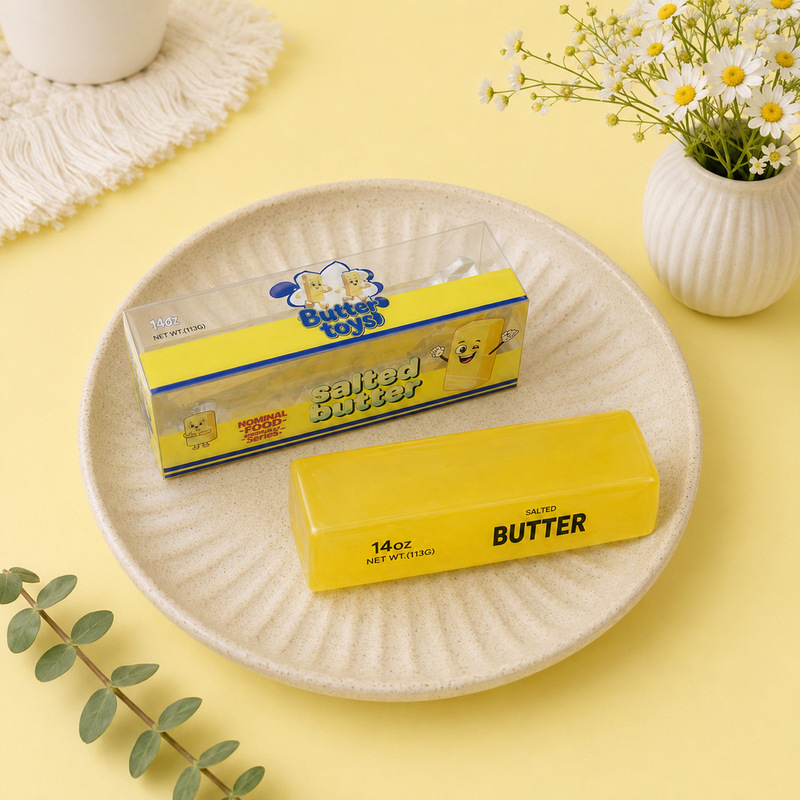 Cross-border bestseller: Vaseline butter stick squishy toy, moldable stress-relief toy, TPR coconut oil food toy