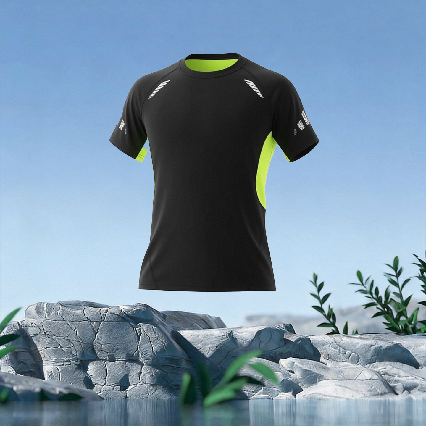 Traje de baño costura verde / L (recomendado 50,00 kg-55,00 kg