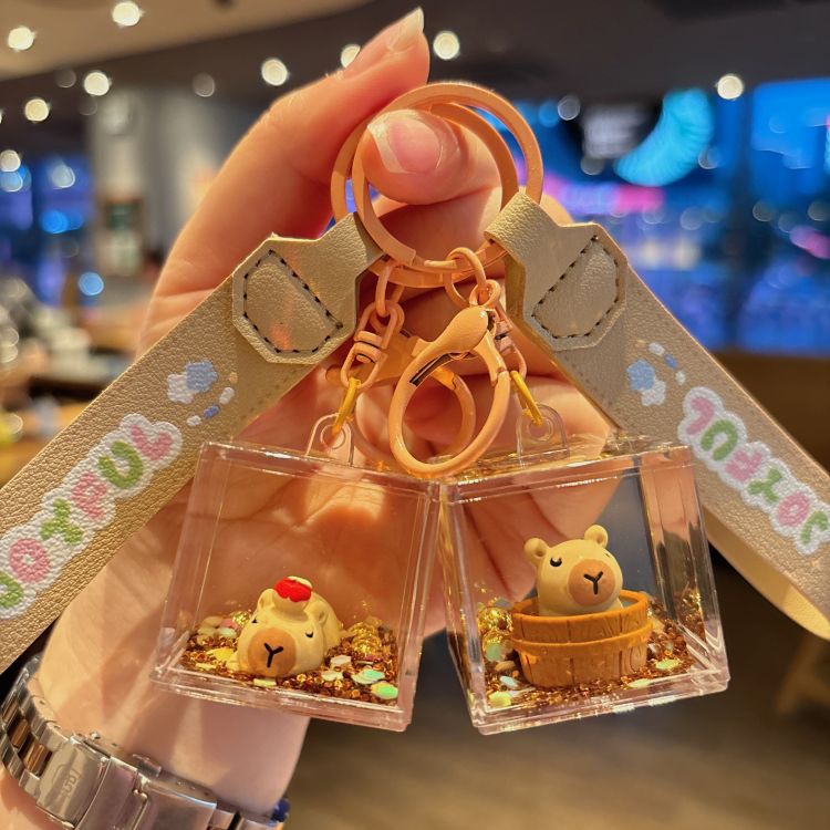 61g Weight Bag Pendant, Keychain Classification 1 Piece Quantity Holiday, Daily Occasion Acrylic Material Cartoon Character Pattern Unisex Gender Cute Style 1 Piece Cute Cartoon Character Acrylic Unisex Bag Pendant Keychain 8