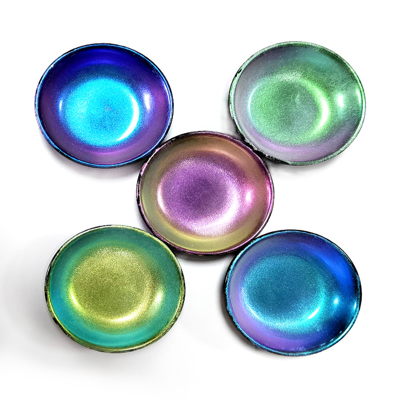 皮革涂层印花 变色龙 金属漆油墨注塑美甲彩妆化妆品颜料多色变幻