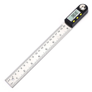 Ilaike EM-KAL500 Digital Display Angle Ruler Stainless Steel Digital Angle Ruler Protractor 0-500mm