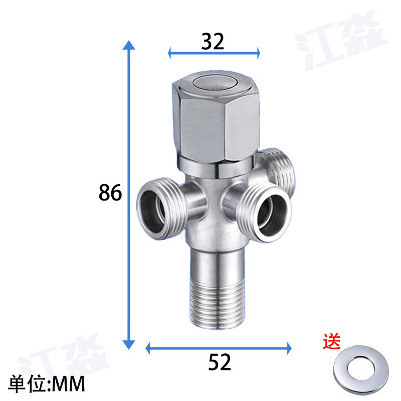 304 ステンレス鋼アングルバルブ銅コア銅ロッドアングルバルブクロスボーダー卸売給湯器トイレ入口と出口水冷と熱三角バルブ|undefined
