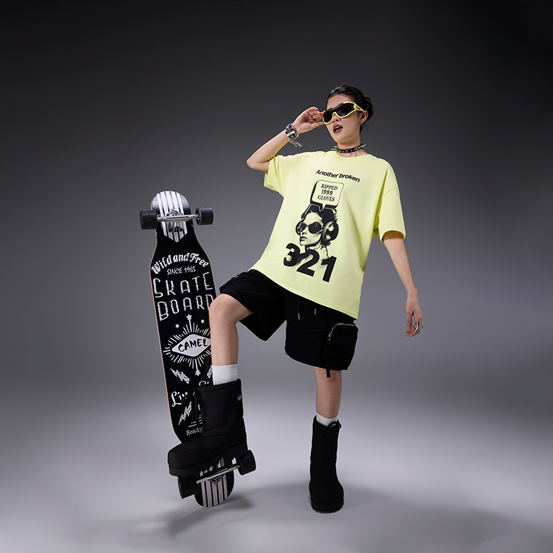 Special Offer: 60 Yuan. Tuogu Summer Women's American Street Fashion Printed Short-Sleeve T-Shirt, Loose Oversized Top Special Offer: 60 Yuan. Tuogu Summer Women's American Street Fashion Printed Short-Sleeve T-Shirt, Loose Oversized Top