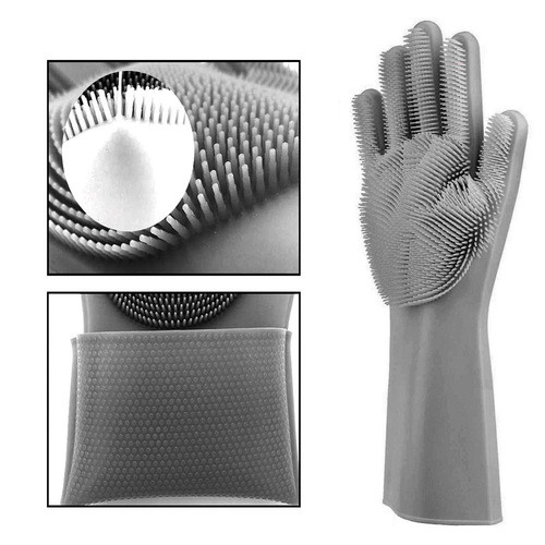 Silicone gloves, kitchen, microwave oven insulation, wholesale cleaning gloves, dishwashing gloves, silicone dishwashing brush