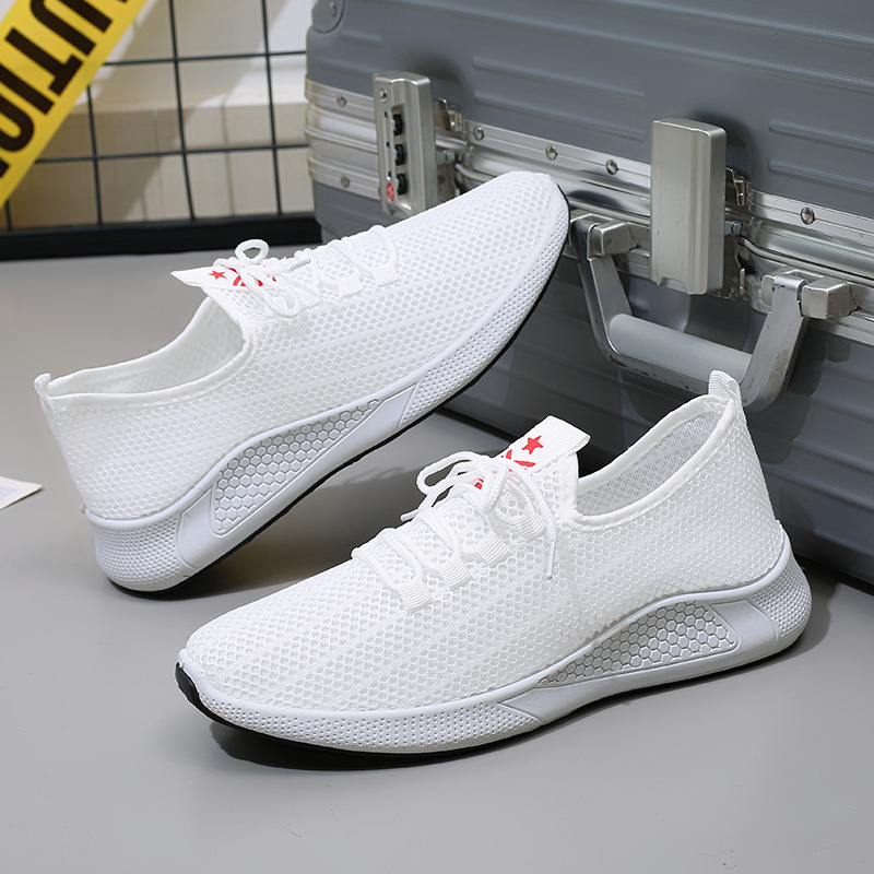 Cross-border Men's Casual Feiwei 2023 Spring and Summer New Men's Shoes Mesh Shoes Trendy Running Shoes Soft Sole Sports Shoes