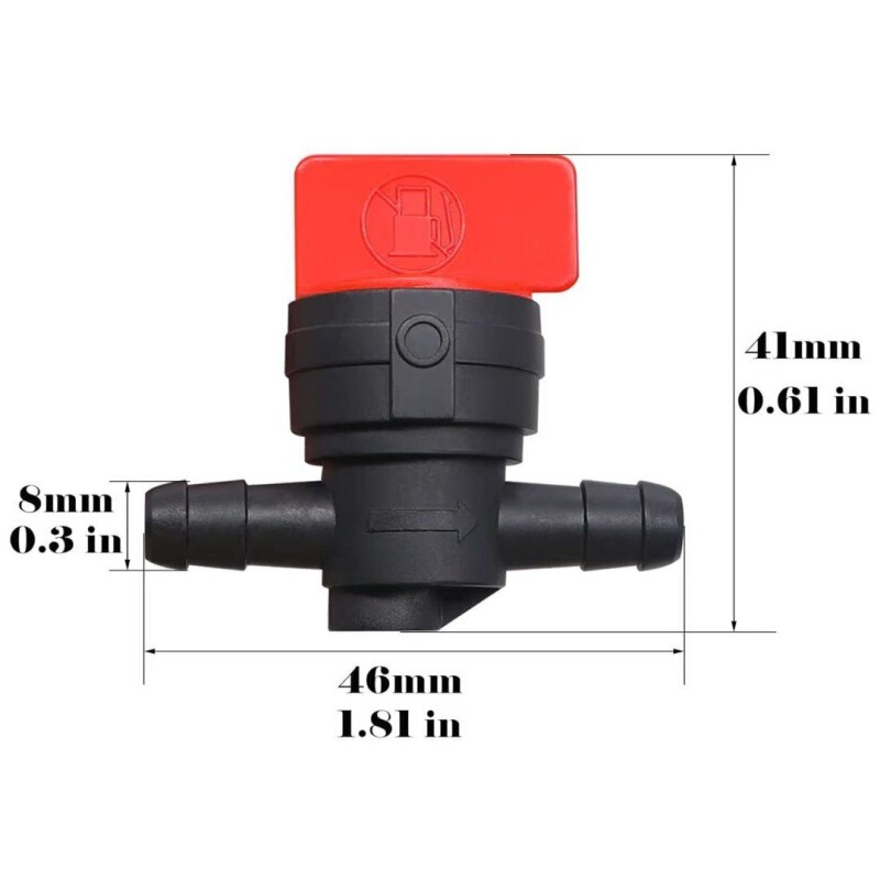 180度油开关隔断阀1/4" fuel shut/cut off valve适用百利通科勒|undefined