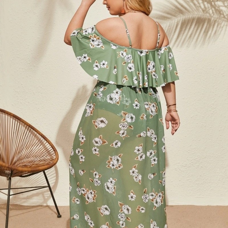 Сексуальный комплект, купальник, городской стиль, европейский стиль, большой размер, 3 предмета, оптовые продажи