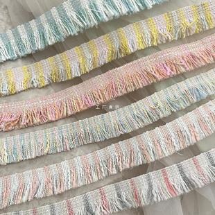 3cm wide color pink blue small fresh color matching small fragrance lace handmade tassel diy clothing curtain luggage accessories