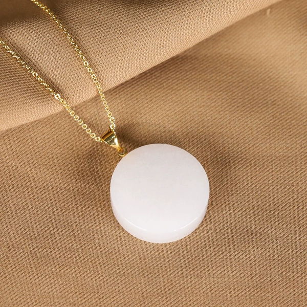 Style 1 Golden Silk Jade Round 24*6MM