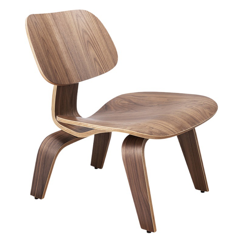 Eames cachorro Silla de ocio nórdico al aire libre balcón creativo de madera maciza única pequeña silla corta taburete sala de estar B & B silla taburete