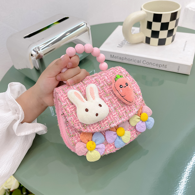 2022 nuevos niños bolso de hombro crossbody Chanel estilo niñas bolsa perla portátil accesorios de dibujos animados bolsa de desgaste