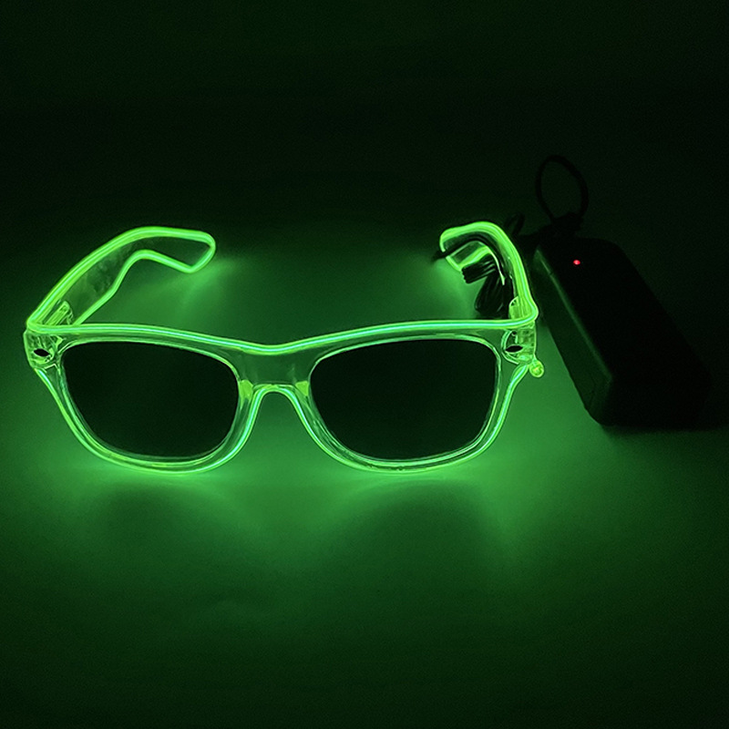 Amazon LED luminoso gafas bola personalizada el flash decoración bar disco partido regalo props fabricante