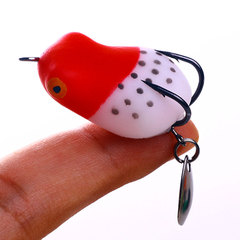 Reel Frog Poison Toad Modified 3cm 4.2g Crazy Fox Double Hook Shimmer Small Reel Frog Lure Castable Floating Soft Bait