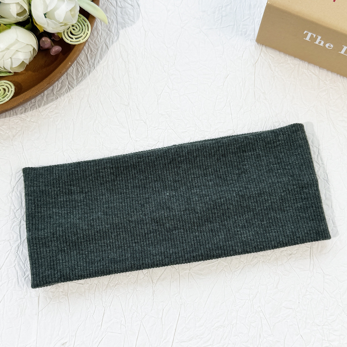 Nueva banda de pelo de punto de color sólido para hombres y mujeres yoga deportes sudor absorbente diadema internet celebridad mismo estilo hilo de algodón lavado de cara banda de pelo image 46