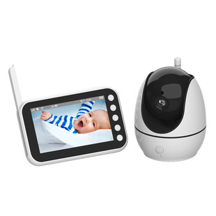 Cross-Border 4.5inch Digital Rotating Baby Monitor Ptz Camera Music Playback Intercom Night Vision Smart