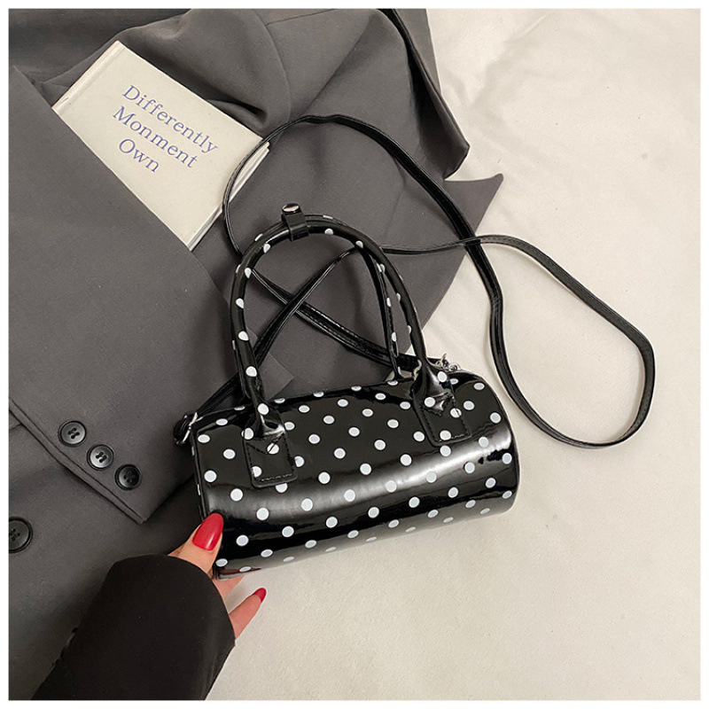 2025 New Korean Summer Handbag Small Tote Bag For Women High-End Polka Dot Niche Pillow Bag Shoulder Crossbody Bag - Thumbnail 7