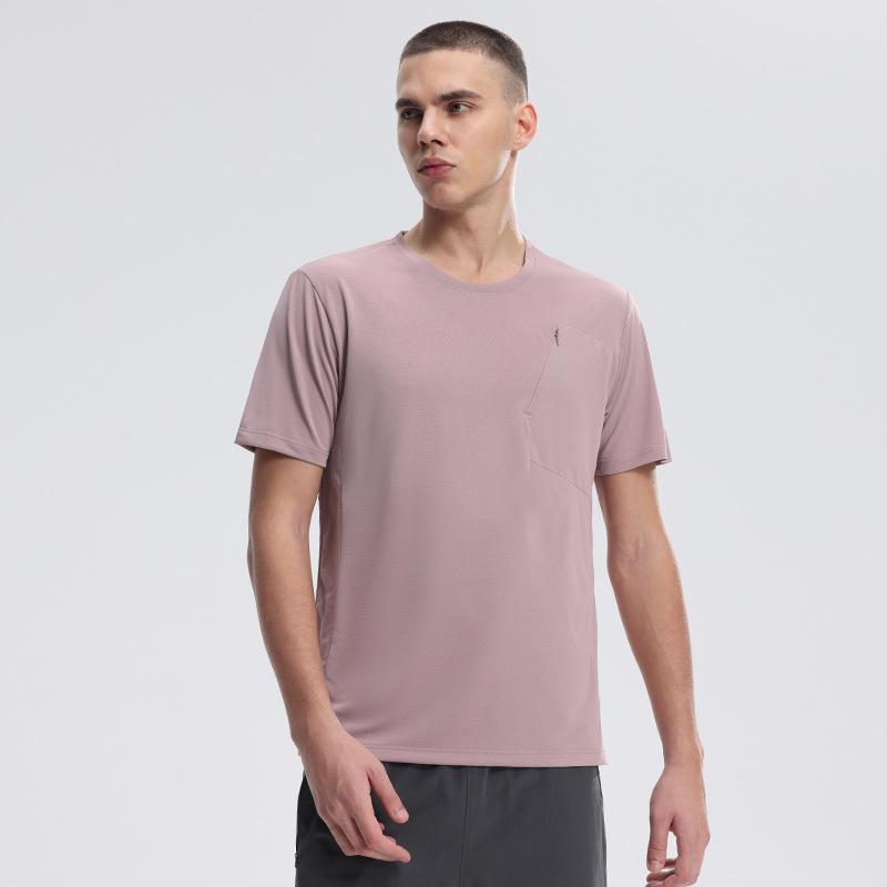 Dijia es el mismo deporte transfronterizo de manga corta hombre verano ocio acondicionamiento acondicionamiento viaje montaña cuello redondo ropa de secado rápido camiseta de hombre