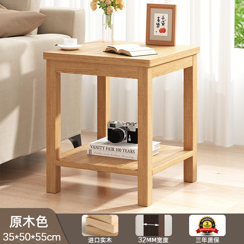 [두꺼운 원목다리] 로그컬러 35*50*55cm