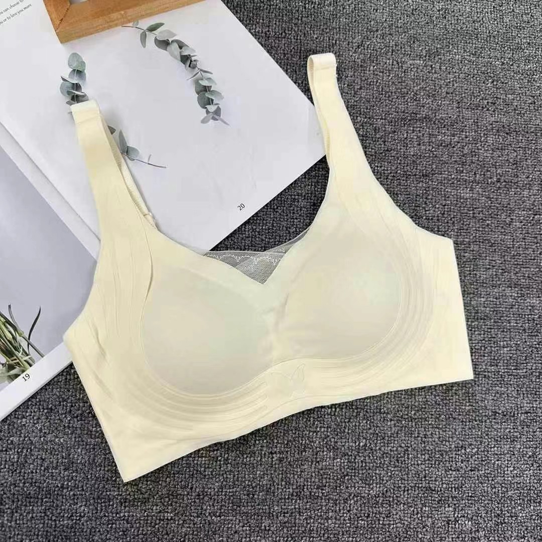 4819 # Ropa interior sin costuras para mujer, estilo de verano anti-flacidez, pechos finos, pechos pequeños, colección de hermosos senos