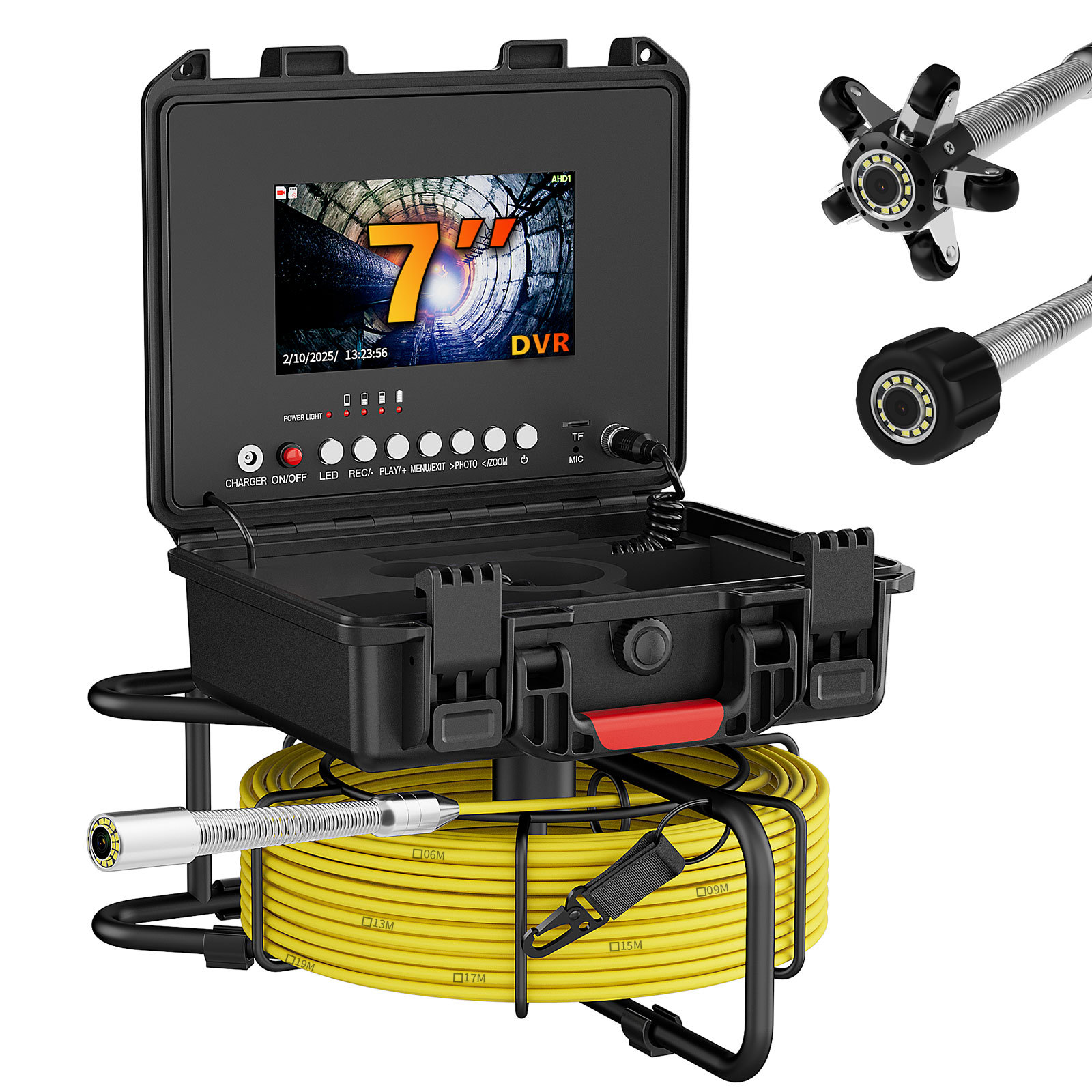 AHD endoscope, 1080P HD, 7 inch, 17-23mm probe