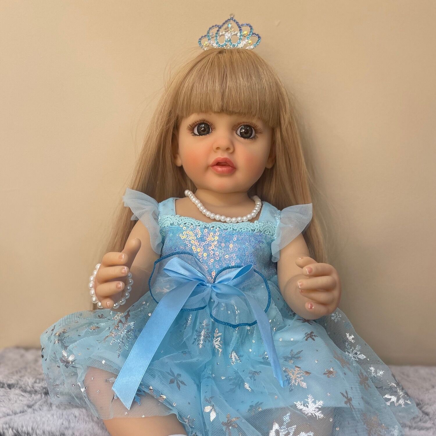 Muñeca de Simulación Princesa 55 cm de Vinilo image 4