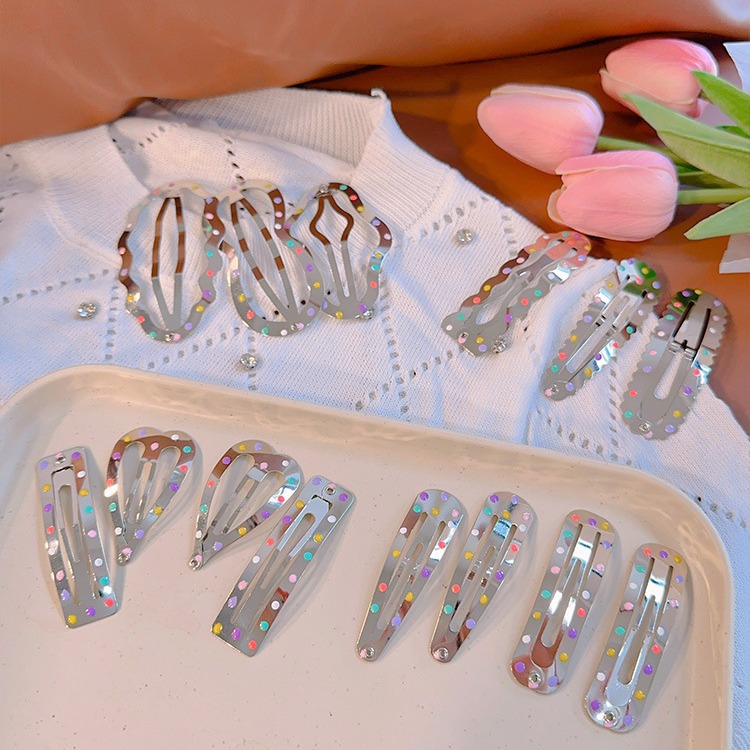 Niños nubes joyería de cabello niñas peludos clips laterales bebés pinzas de cabello plateadas pinzas de cabello niñas BB clips