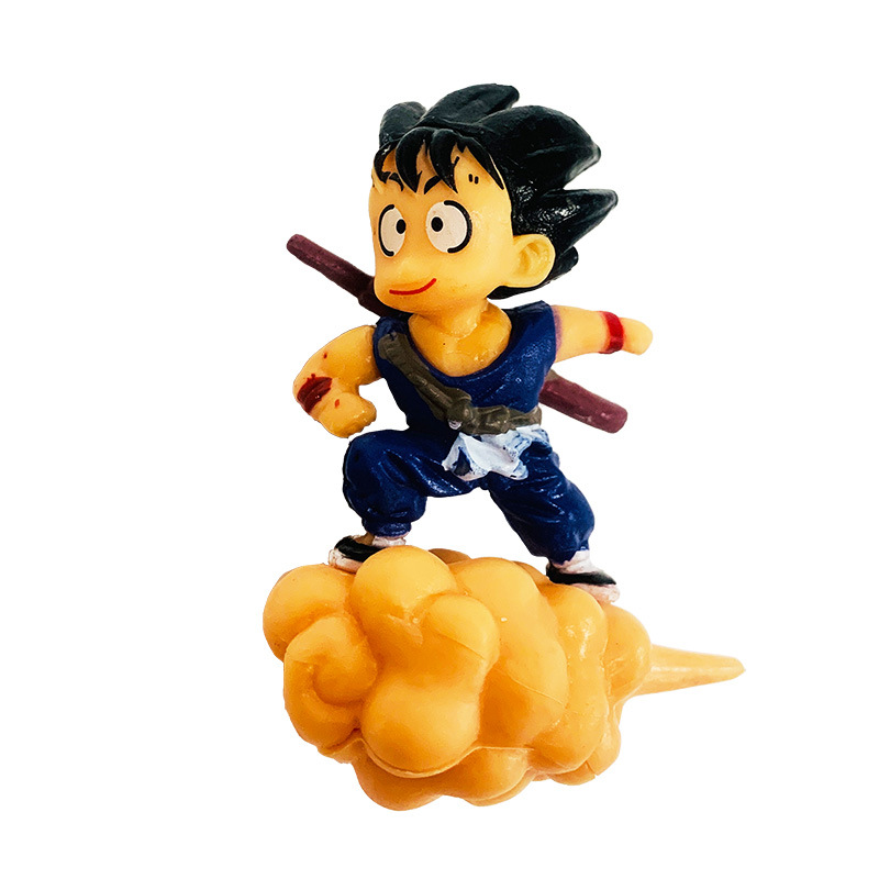 Azul Graso Dibujos Animados Buceo Rana Hombre Pecera Paisajismo Adorno Somersault Nube Wukong Tanque Pequeño Micro Paisaje Pêssego Blanco