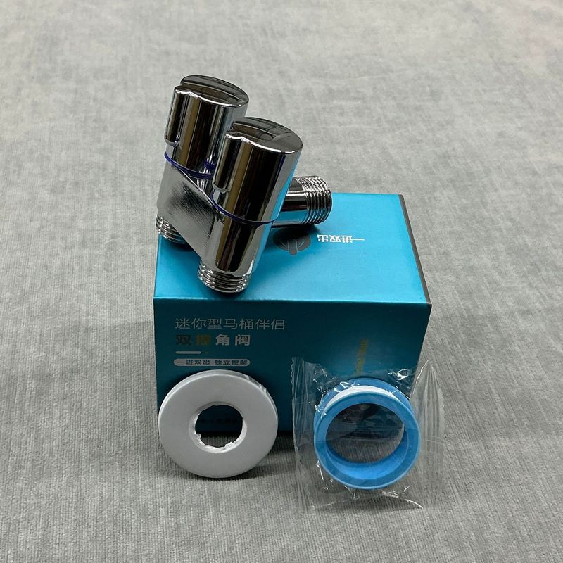 トイレコンパニオンスプレーガン、1入口2出口、浴室洗面器加圧スプレーガン、プレス式吐水ガン、家庭用洗浄ガン|undefined