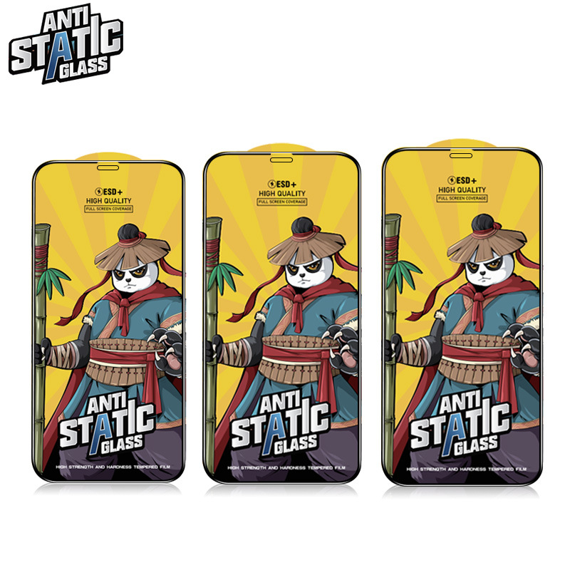 适用苹果14PRO钢化膜防静电手机17防窥膜全屏高铝iphone16高清防