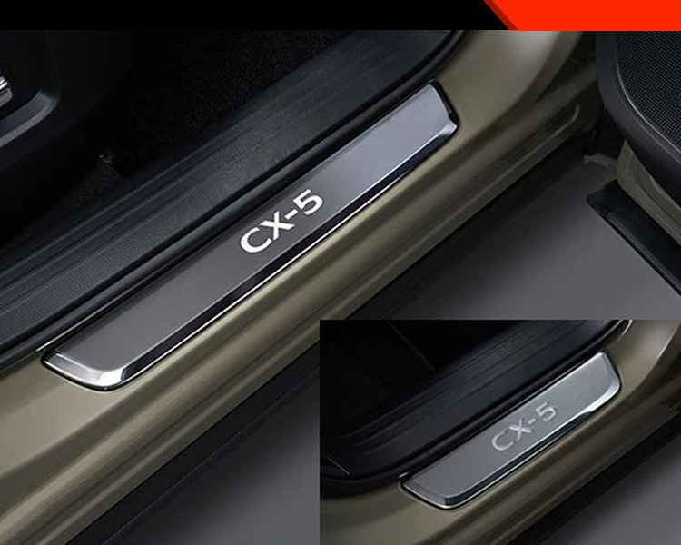 Suitable for 26 Models of Mazda Cx-5, Special Led Welcome Door Sill Strips with Lighted Pedals from the Original Manufacturer