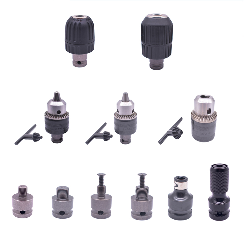 Cabeza de conversión de llave eléctrica multifunción pinza de taladro telescópico con 1 / 2 llave conversión pinza de destornillador de taladro eléctrico