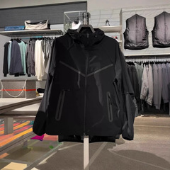 男子布帛ジャケット25春コートゆったり畳むFUTURAファスナーポケット152 159セット