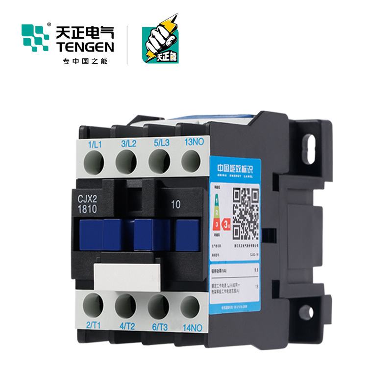 TENGEN天正电气cjx2-1810 1801交流接触器三相380V110V36V24v220v