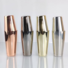 304不锈钢波士顿杯鸡尾酒调杯不锈钢摇酒壶雪克杯厅杯调酒壶