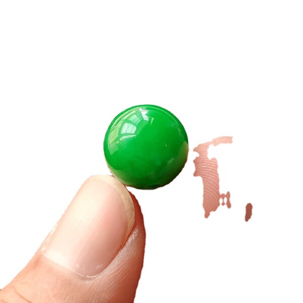 Emerald sunny green round beads for men and women
