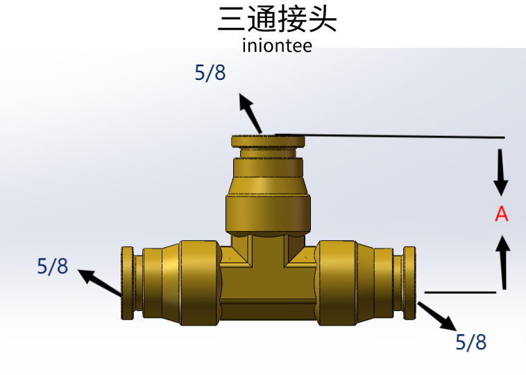 三通接头,美标三通接头,黄铜配件, Dot push in uniontee-阿里巴巴