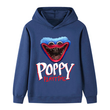 亚马逊热销款卡通印花中大童儿童连帽衫卫衣B133