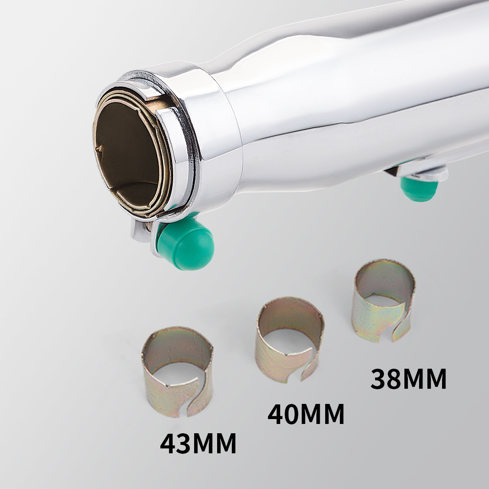 Motorcycle modified K6 retro stainless steel straight-through exhaust pipe tail section for 38/40/43/45MM caliber