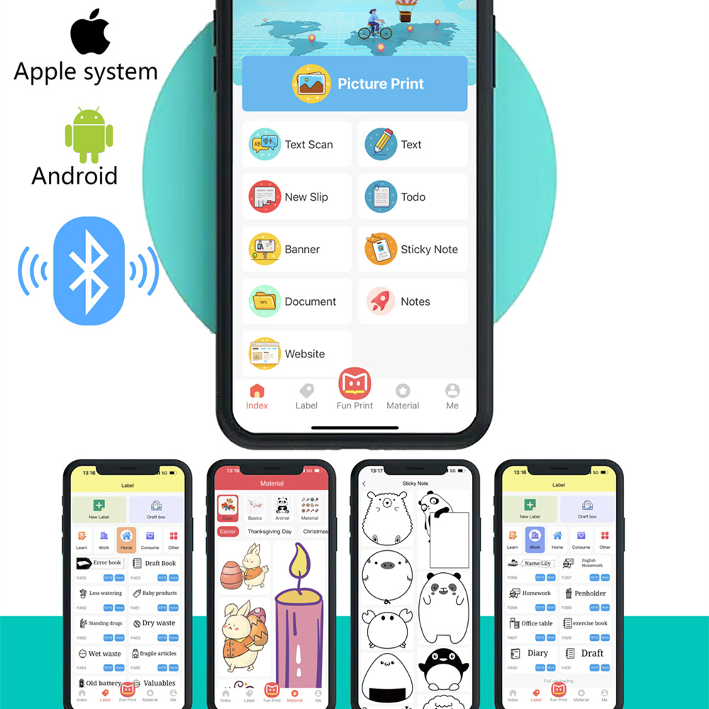 Xunchen hd pregunta equivocada impresora pequeño meow foto goo ayudar a los estudiantes tarea barato artefacto