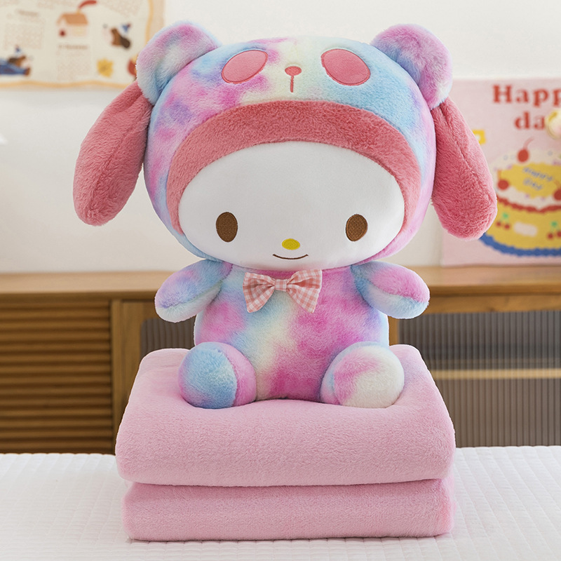 Manta de aire acondicionado de dibujos animados, almohada, edredón, almohada de siesta multifuncional dos en uno, venta directa de fábrica, comercio exterior al por mayor