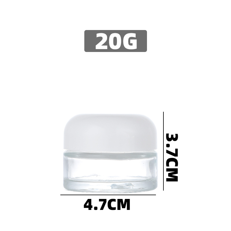 Botella para crema de ojos, botella cosmética, botella de vidrio marrón a prueba de luz para crema, botella recargable para crema facial, botella esmerilada con diseño a prueba de luz