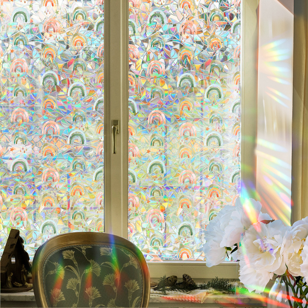 140g Weight Glass paster Home Textiles & Decor Type PVC Material Leaf Pattern Casual, Pastoral Style Casual Pastoral Leaf PVC Glass Paster Wall Art 109
