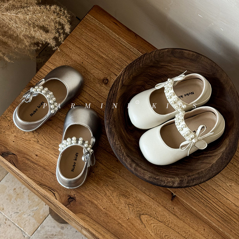 Genuine Leather Girls' Small Leather Shoes Spring and Autumn New Baby Girl Princess Shoes Girls Toddler Shoes Dropshipping