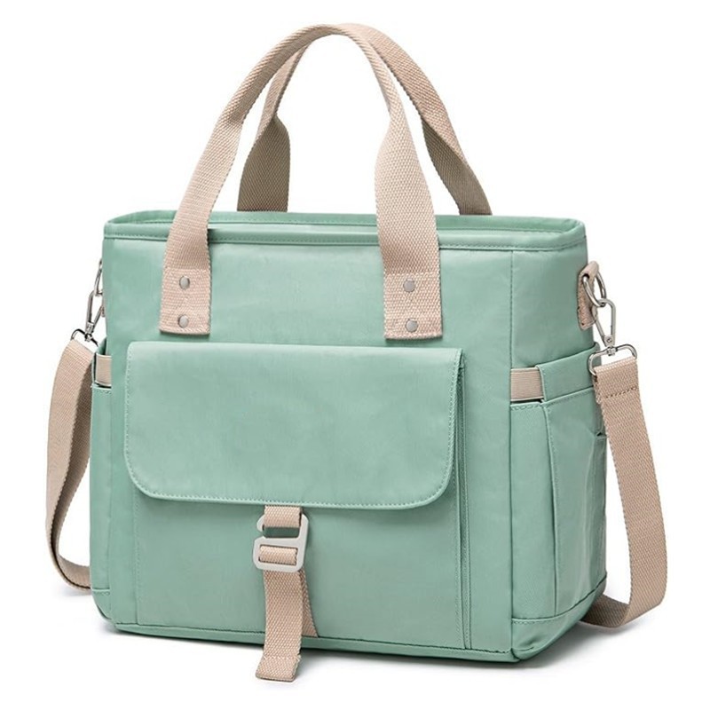 Nueva bolsa de almuerzo de trabajo caja de aislamiento de apertura amplia bolsa de mano con correa de hombro desmontable bolsillo lateral bolsa de picnic a pie