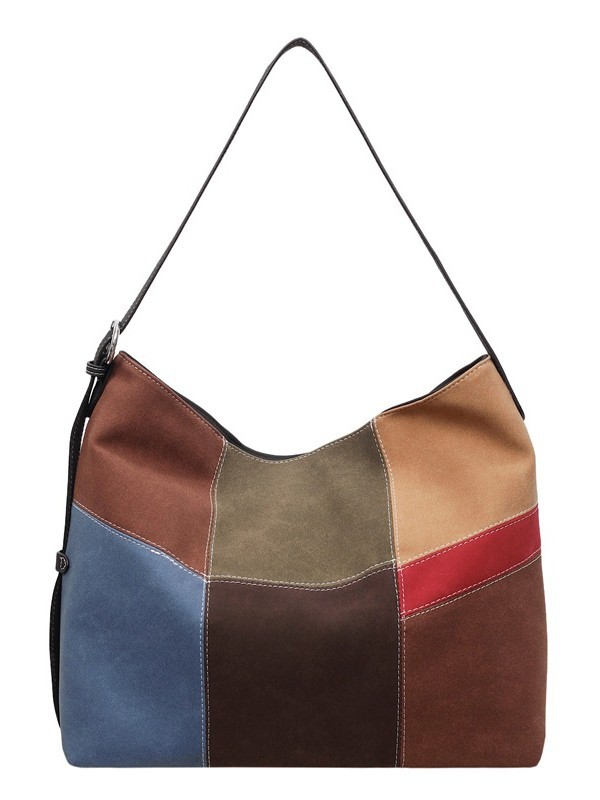 Bolsa de mujer de gran capacidad de hombro bajo la axila venta caliente nueva textura de alta calidad nicho coreano empalme bolso especial