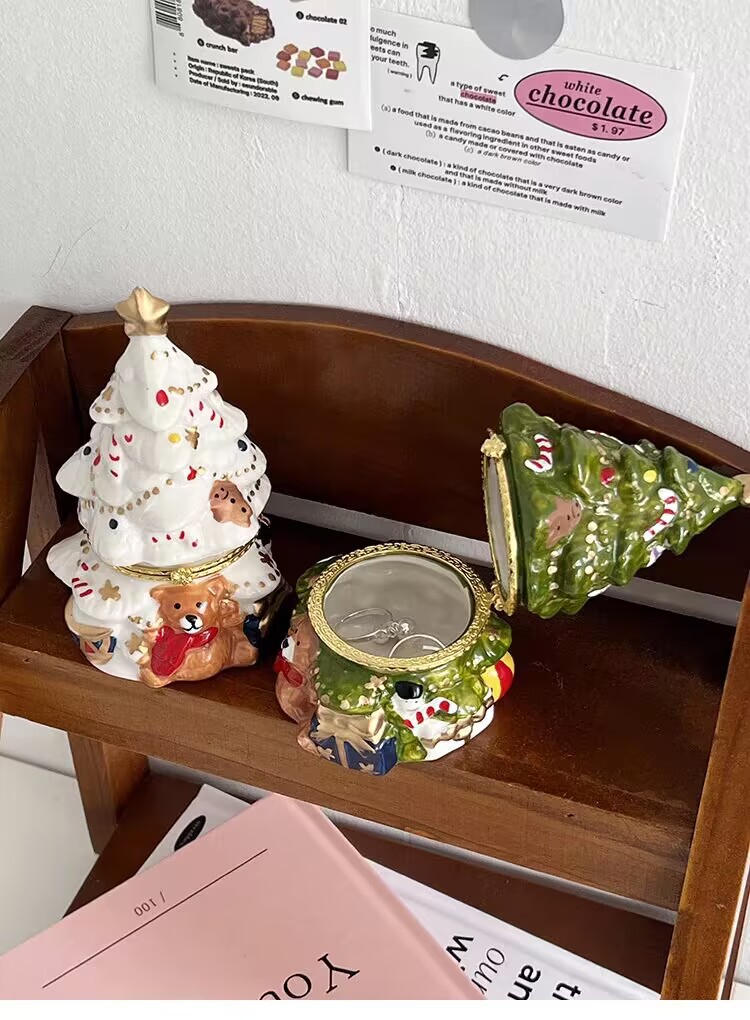 Party, Festival Occasion Christmas Cute Christmas Tree Bear Ceramics Party Festival