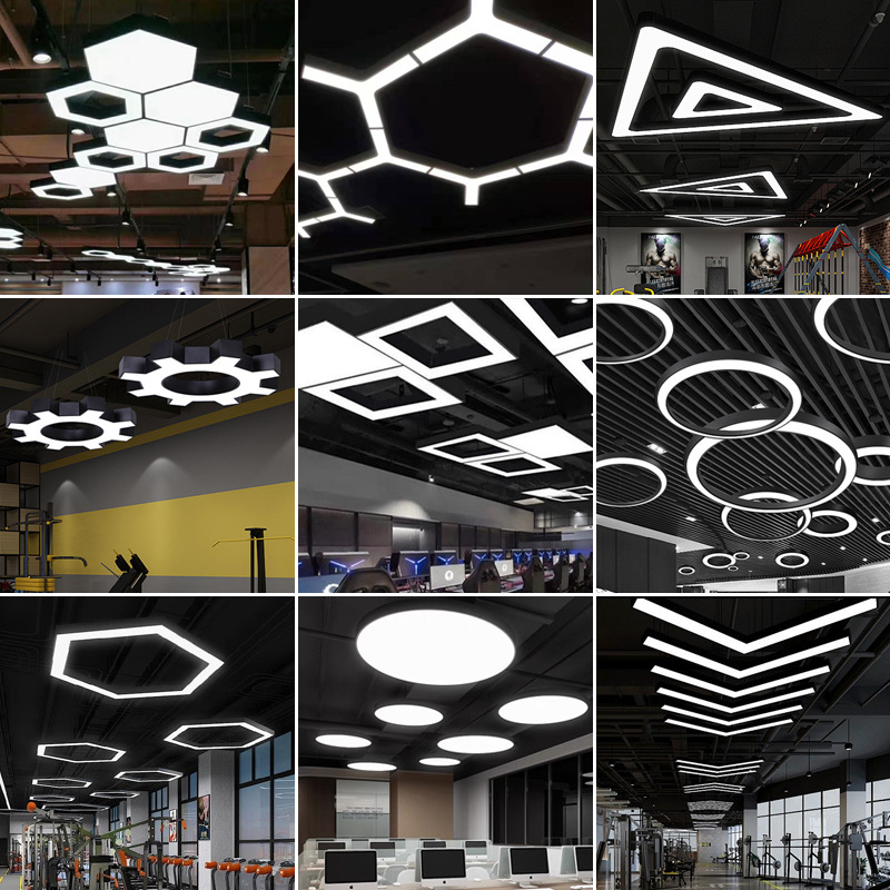 Luz de forma alienígena juegos de video gimnasio salón de baile supermercado oficina tienda comercial modelado creativo personalizado luz image 5