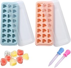 24-Grid Heart-Shaped Silicone Ice Cube Tray DIY Stars and Moons Cartoon Fruit Pineapple Candies QQ Soft Candies